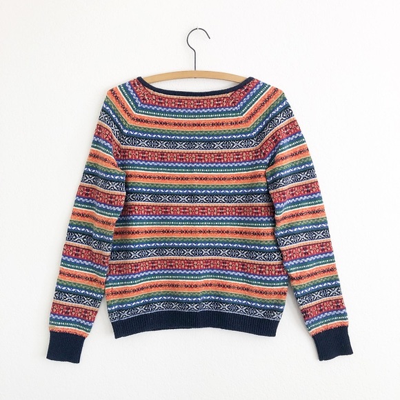 Tommy Hilfiger Multicolor Crewneck Nordic Sweater - Picture 2 of 5